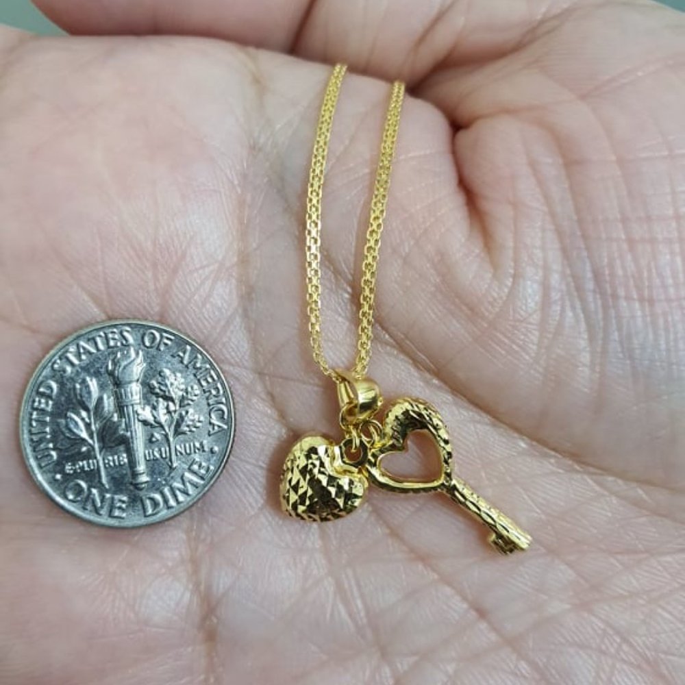 Gold necklace and pendant 18k - Picture 6 of 9